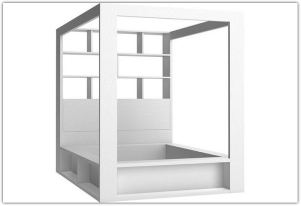 Купить Кровать со шкафом библиотечным и балдахином с основанием 160x200 4You by VOX с доставкой по России по цене производителя можно в магазине Другая Мебель в Москве
