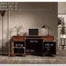 Стол письменный Кентаки каштан BIU2D2S БРВ
