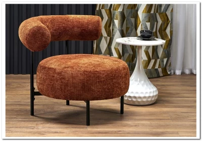 Кресло HALMAR HAZARD корица/черный