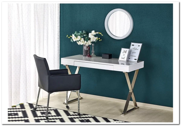 Стол компьютерный Halmar B-31 (белый/хром)