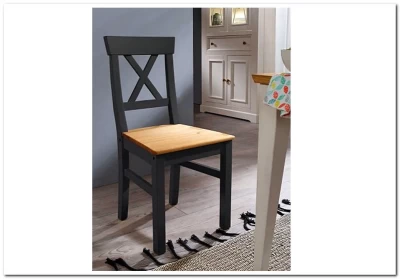 Стул Форест серый 7012/бейц-масло