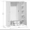 Купить Шкаф Кентаки SZF5D2S белый BRW  с доставкой по России по цене производителя можно в магазине Другая Мебель в Москве