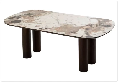 Стол ПИНО (PINO) 210 цвет CA035, керамика / ТЕМНЫЙ ОРЕХ, ®DISAUR