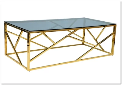 Журнальный стол ESCADA-A SIGNAL затемненное стекло - золото