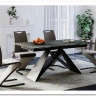 Стол обеденный Signal WESTIN Ceramic 160 раскладной (бирюзовый Ossido Verde/черный мат)